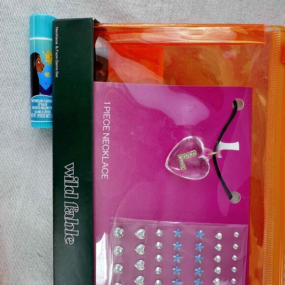 Wild Fable Necklace + Face Gems + Disney Lip Balm Gift Set – Choose A, K, L or S - Picture 2 of 8